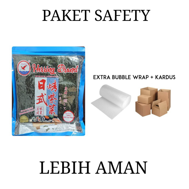 

HERRING BRAND 50 SHEET + EXTRA BUBBLE + KARDUS / SUSHI NORI GRADE A