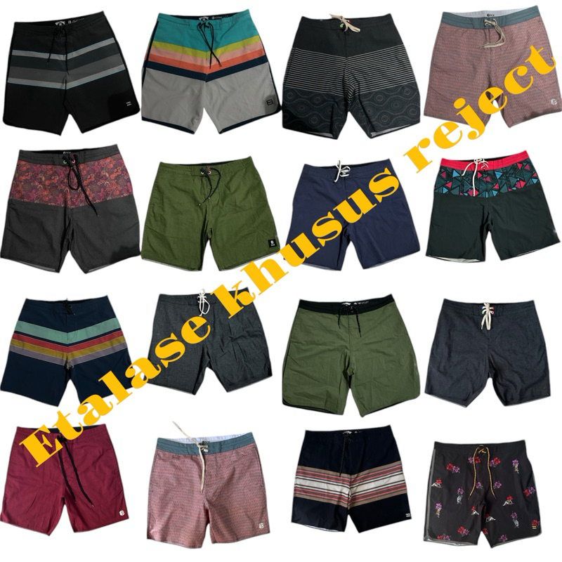 Boardshort billabong dck original reject layak pakai size 27 28 29 30 31 32 33 34 36 38 40