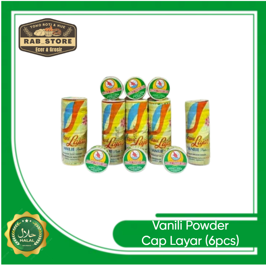 

Vanili Powder / Vanili Bubuk Cap Kapal Layar (1 slop isi 6 pcs)