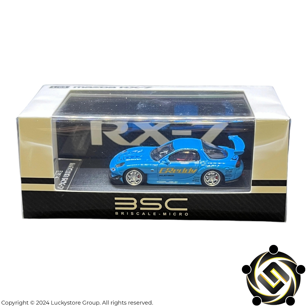 BSC Briscale Micro 1:64 Mazda RX-7 FD3S RE Amemiya GReddy Blue Limited