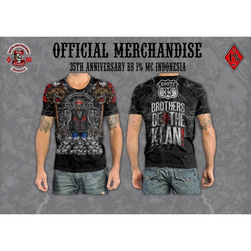 t-shirt official merchandise BB 1% MC Indonesia