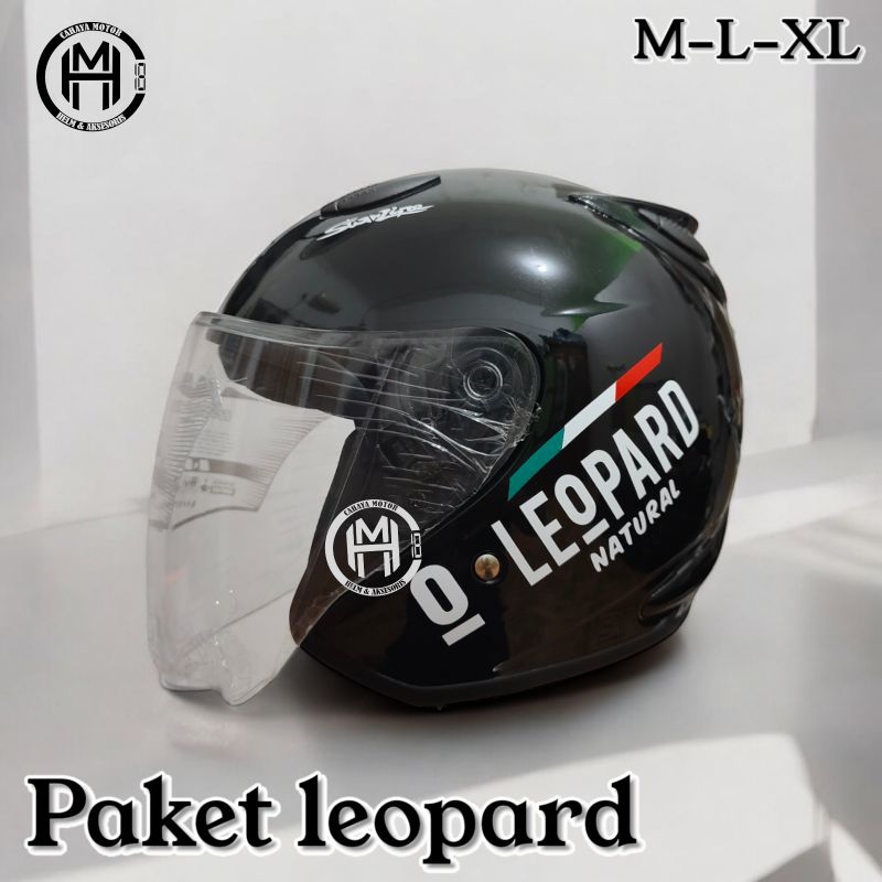 HELM CENTRO PAKET GANTENG MODEL INK CENTRO|FREE STIKER LEOPARD