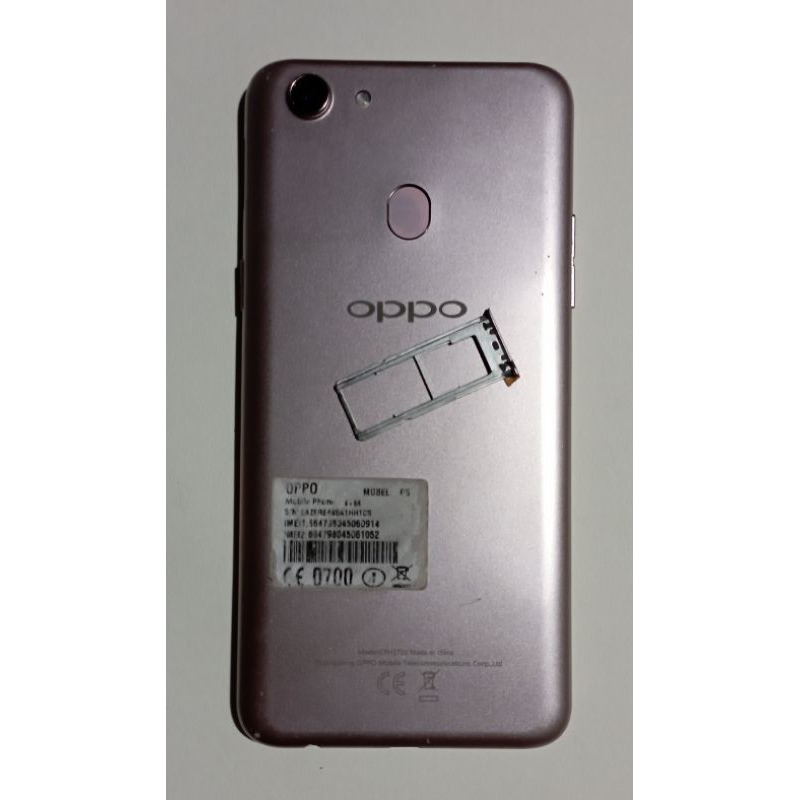 oppo f5. minus lcd, segel mesin ada yang berlubang