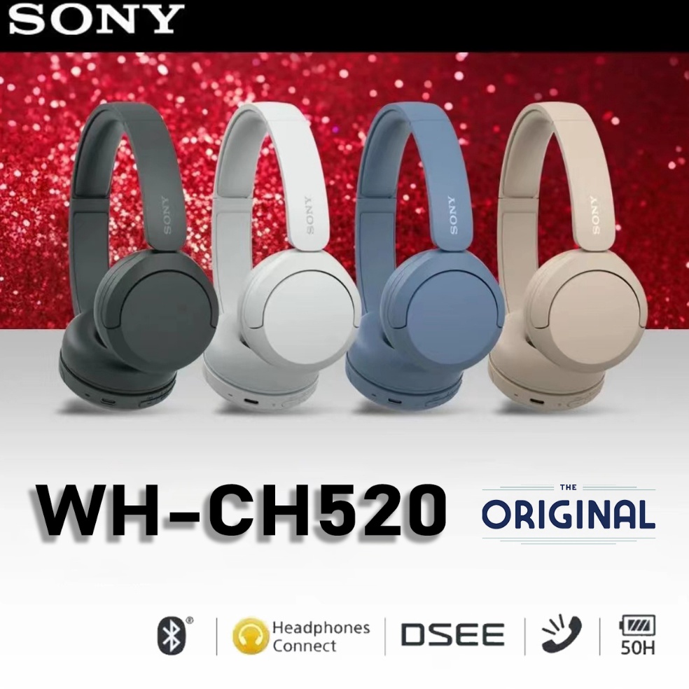 Telah Hadir Headphone Sony WH CH52 Original Wireless Headphone  WHCH52  Headphone Nirkabel Wireless 