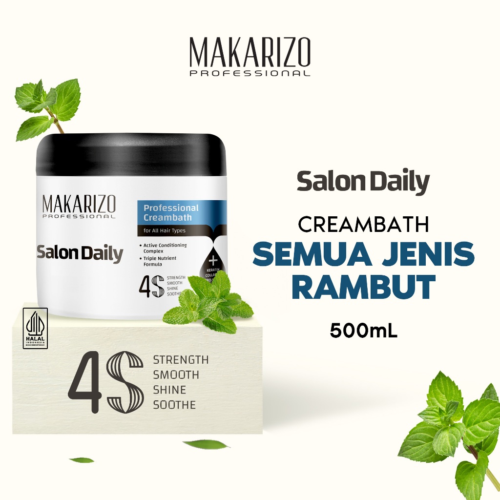 Makarizo Professional Salon Daily Creambath Pro Pot 500 mL