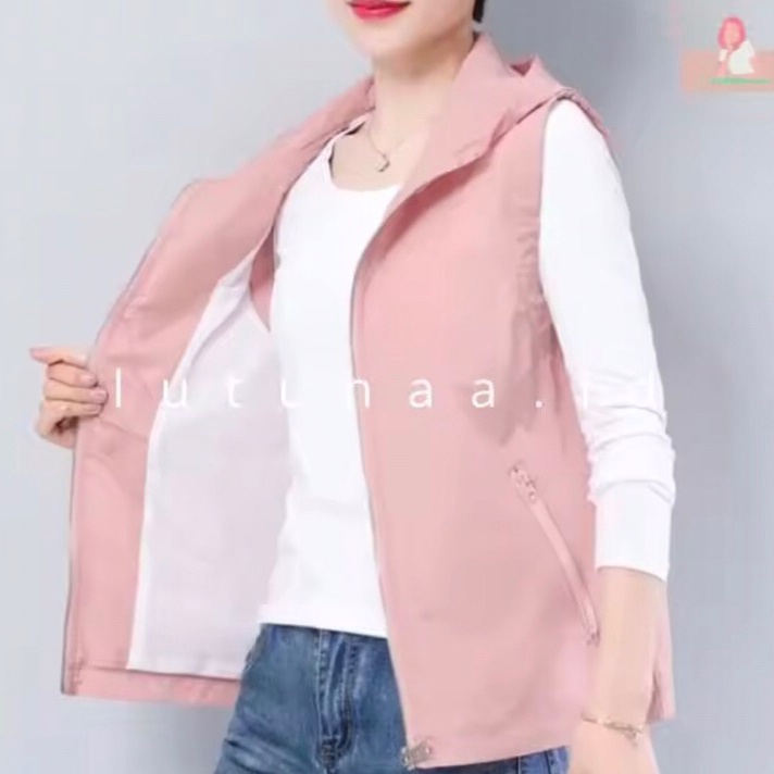 lutunaa JAKET ROMPI WANITA HOODIE ROMPI CW STYLE KOREA