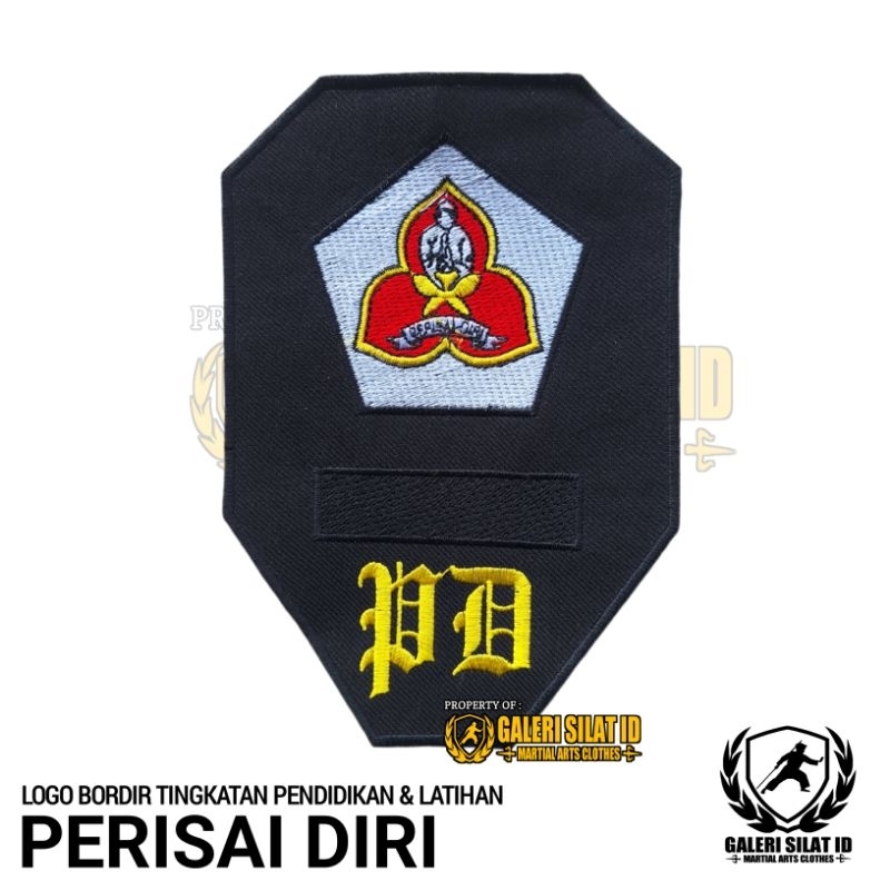 Bet Cakel Silat Perisai Diri - Logo Tingkat PD - Badge Tingkatan Latihan Siswa Pencak Silat Perisai 