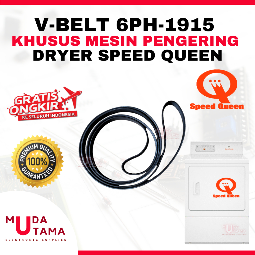 KARET MESIN PENGERING 6PH-1915 SPEED QUEEN | BELTING DRYER SPEED QUEEN 6PH 1915 | VANBELT DRYER LAUN