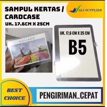

CARDCASE B5 / SAMPUL KERTAS B5 / PELINDUNG KARTU / COVER KARTU B5 / SAMPUL KERTAS B5 / SAMPUL RIGID / SAMPUL KAKU / HARDCASE UKURAN B5 / TEMPAT KARTU/ COVER KARTU / SAMPUL DOKUMEN UK B5 / KARTU PLASTIK SAMPUL / SAMPUL MIKA PLASTIK/ SAMPUL KARTU RIGID