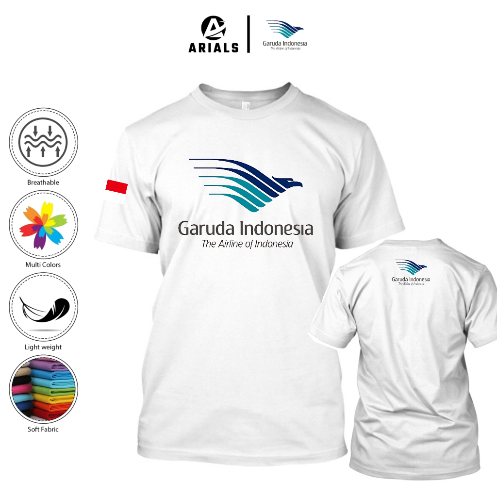 Arials Kaos Baju Maskapai Garuda Indonesia Airlines