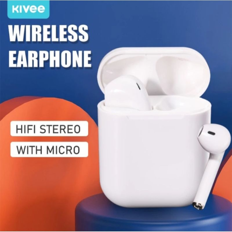 TWS Headset Bloetooth KIVEE - Putih