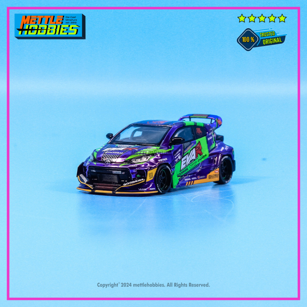 Pop Race PR64 Toyota GR Yaris Pandem Diecast Miniatur Mobil 1:64