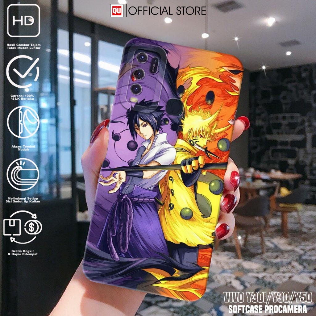 Case VIVO Y30 Y30i Y50 - Casing Hp VIVO Y30i Y30 Y50 Motif Anime NRT - Softcase Hp - Silikon Hp Y30