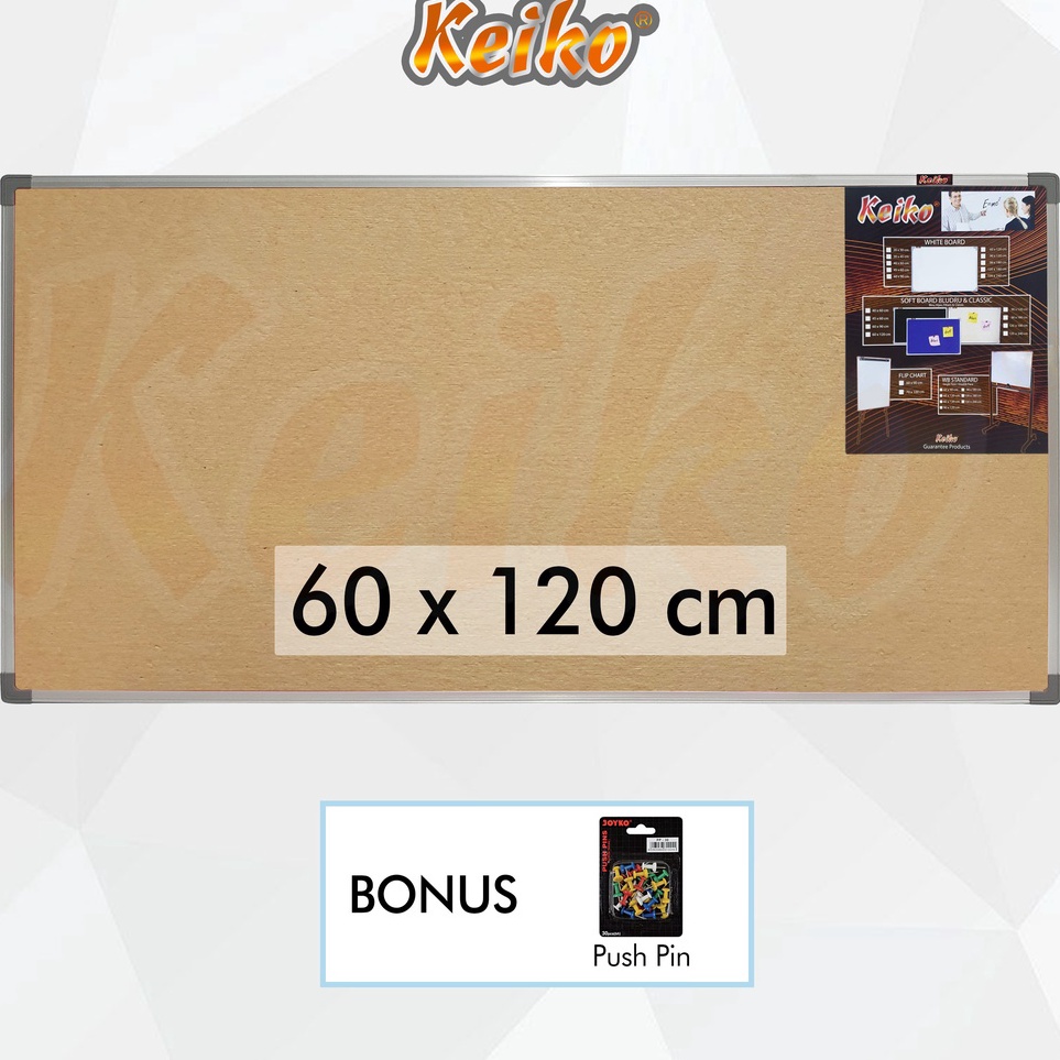 

ART I1X6 Softboard Pin Board Cork Board Papan Pengumuman Mading Gantung Polos Keiko 6 x 12 cm