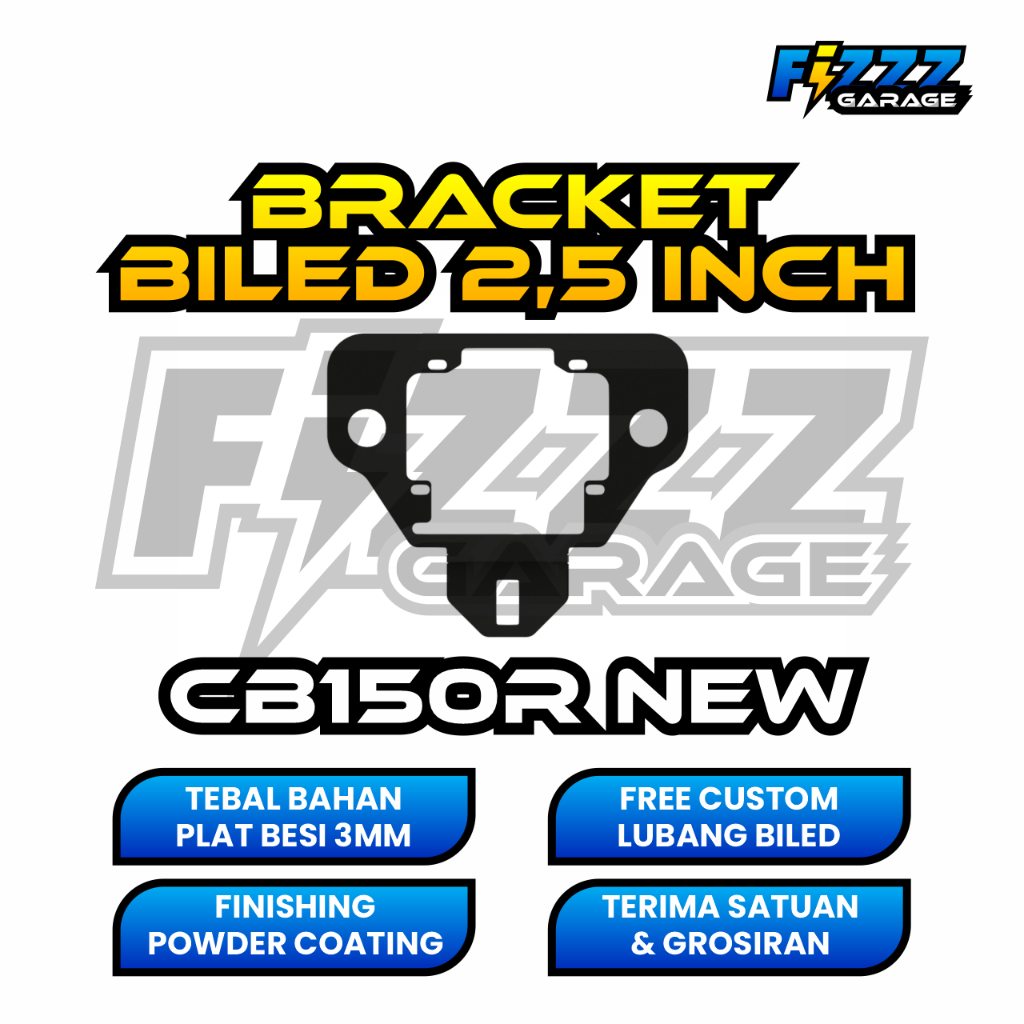 BRACKET BREKET LAMPU BILED CUSTOM CB150R STREET NEW
