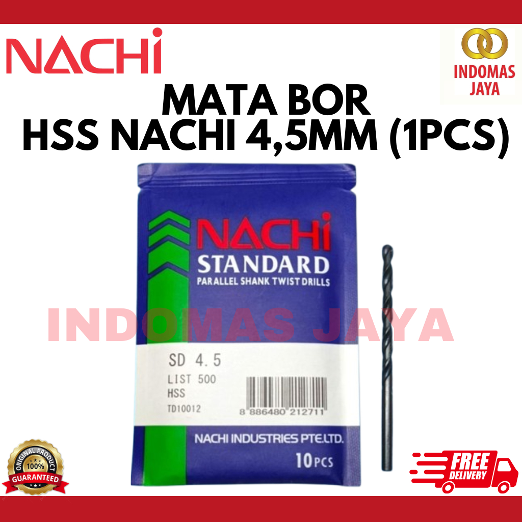 NACHI 4.5 MM - MATA BOR BESI NACHI 4.5 MM @(1pcs)