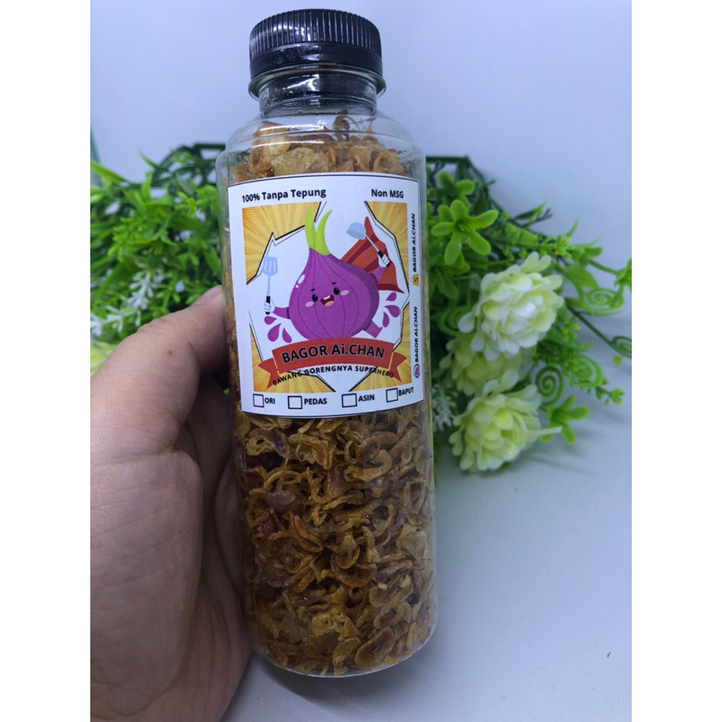 

BAGOR Ai.CHAN BAWANG GORENG PREMIUM ASLI TANPA TEPUNG