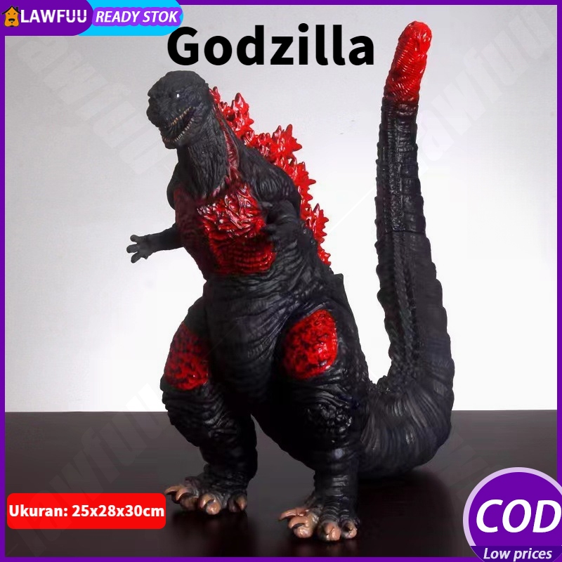 【Ready】Figure Godzilla Jumbo / Mainan monster Godzila 28cm / Merah Dinosaurus Shin Godzilla Mainan