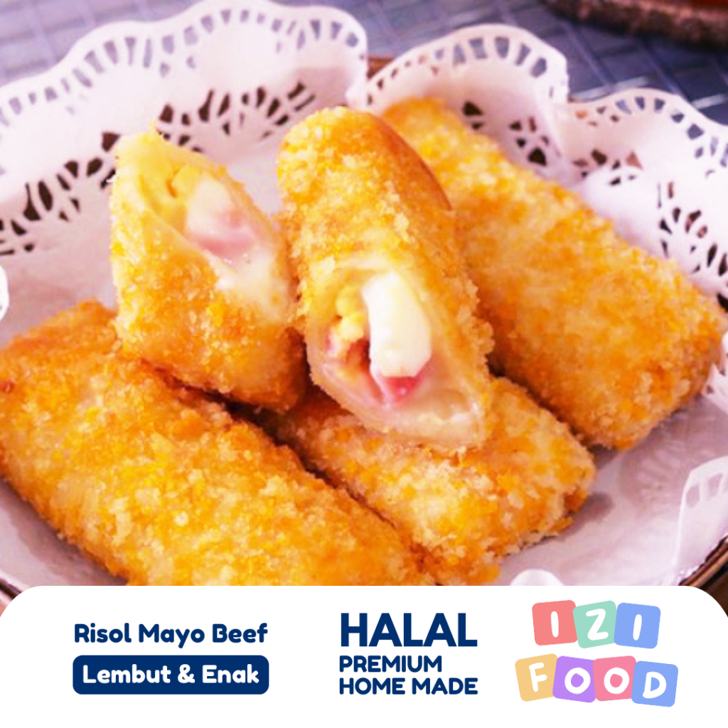 

Risol mayo beef + telur ayam isi 5pcs