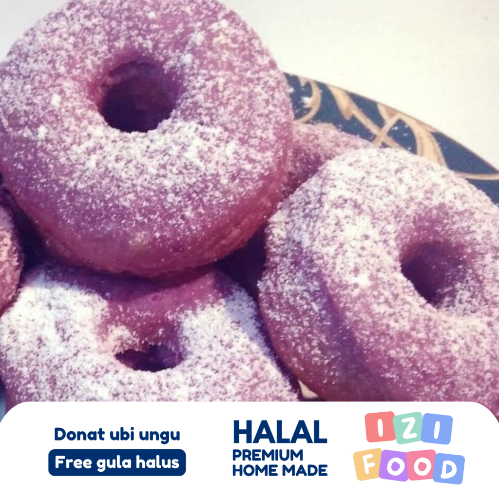 

Donat ubi ungu plus gula halus isi 10pcs