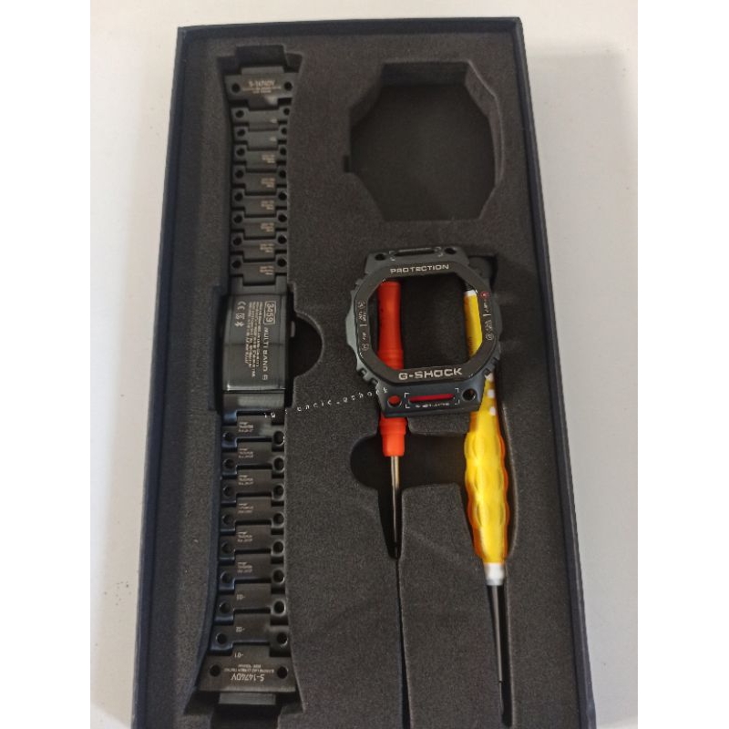 BnB Bezel n Bracelet/Strap metal DW-5600/GW-B5600/DW-5000/GW-5000/GWX-5600 Custom GMW-B5000TVA