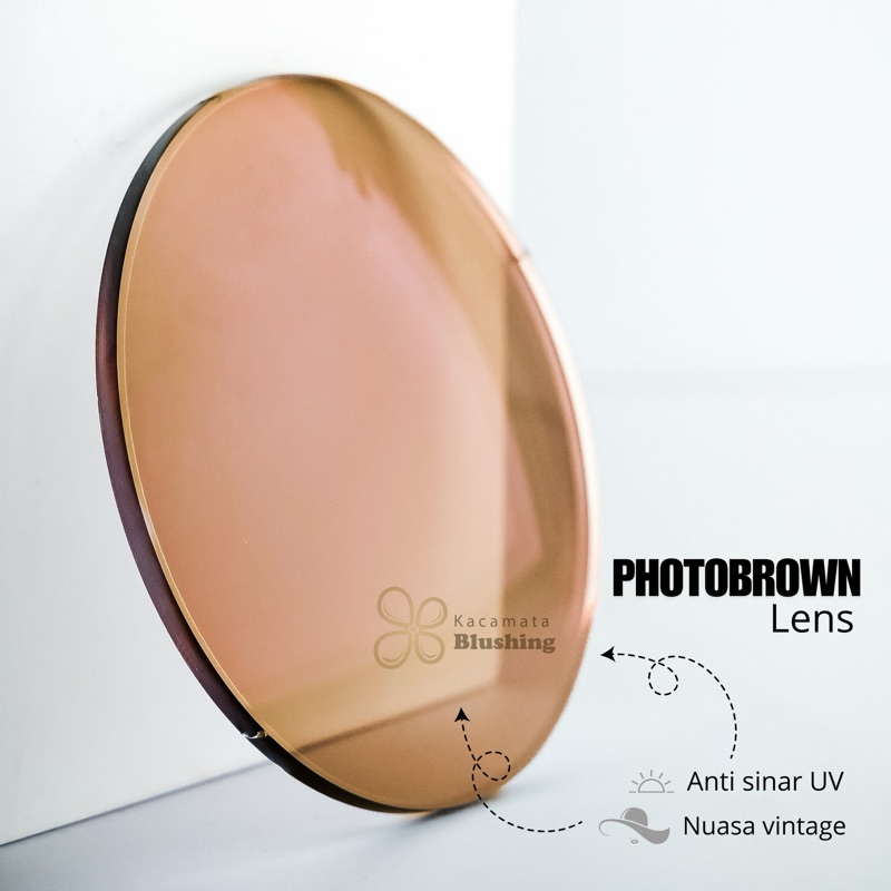 KACAMATA BLUSHING Lensa Antiradiasi Photobrown (Berubah Warna) Minus 5.25 - 6.00