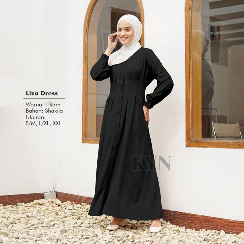 Baju Muslim Perempuan Dewasa - Liza Dress, Gamis, Baju Kondangan, Baju Muslim, Outfit Modern by Kaya