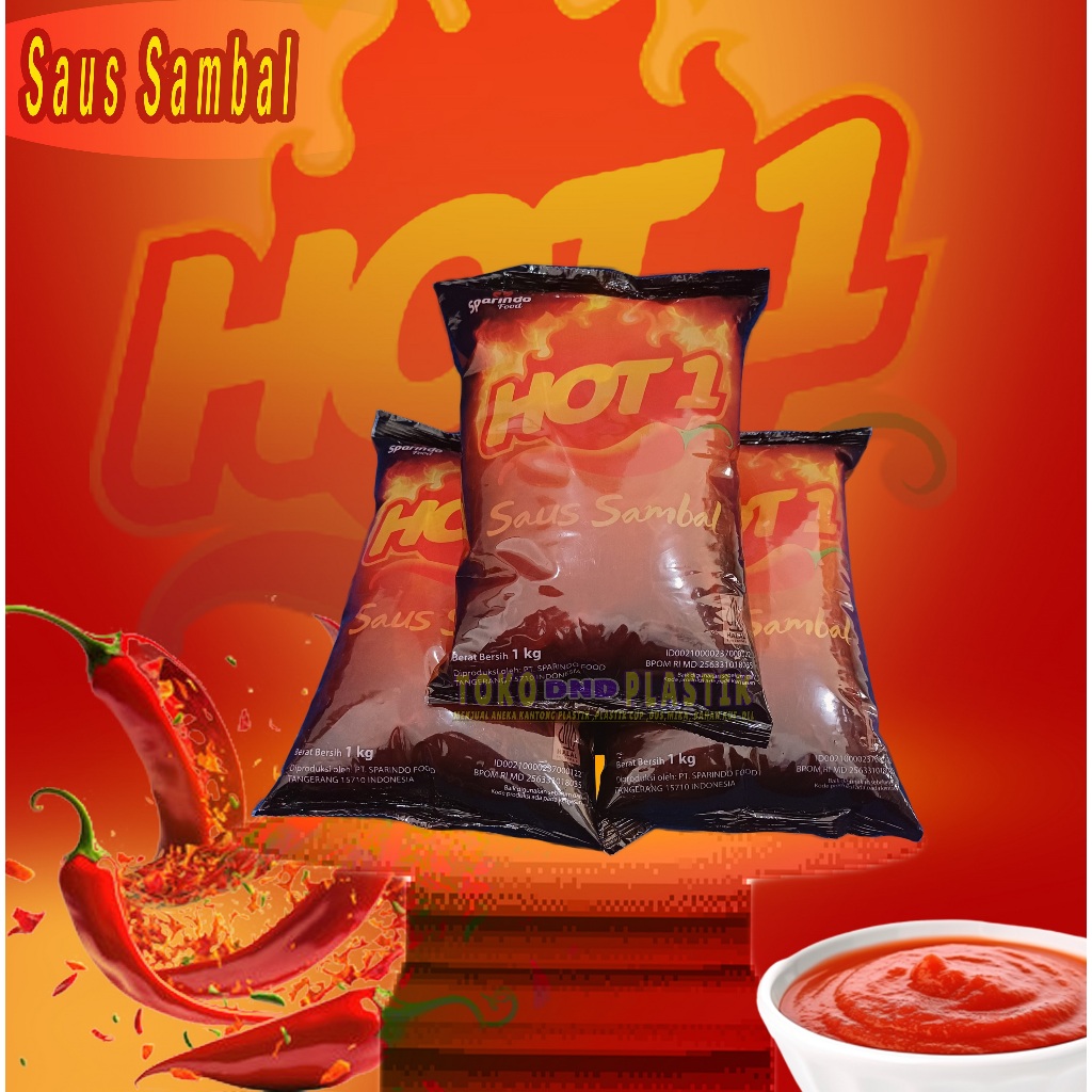 

SAUS SAMBAL HOT 1 |HOT1 |SAUS HOT1 |SAOS Hot1 |Hot1 Saus Sambal -1Kg