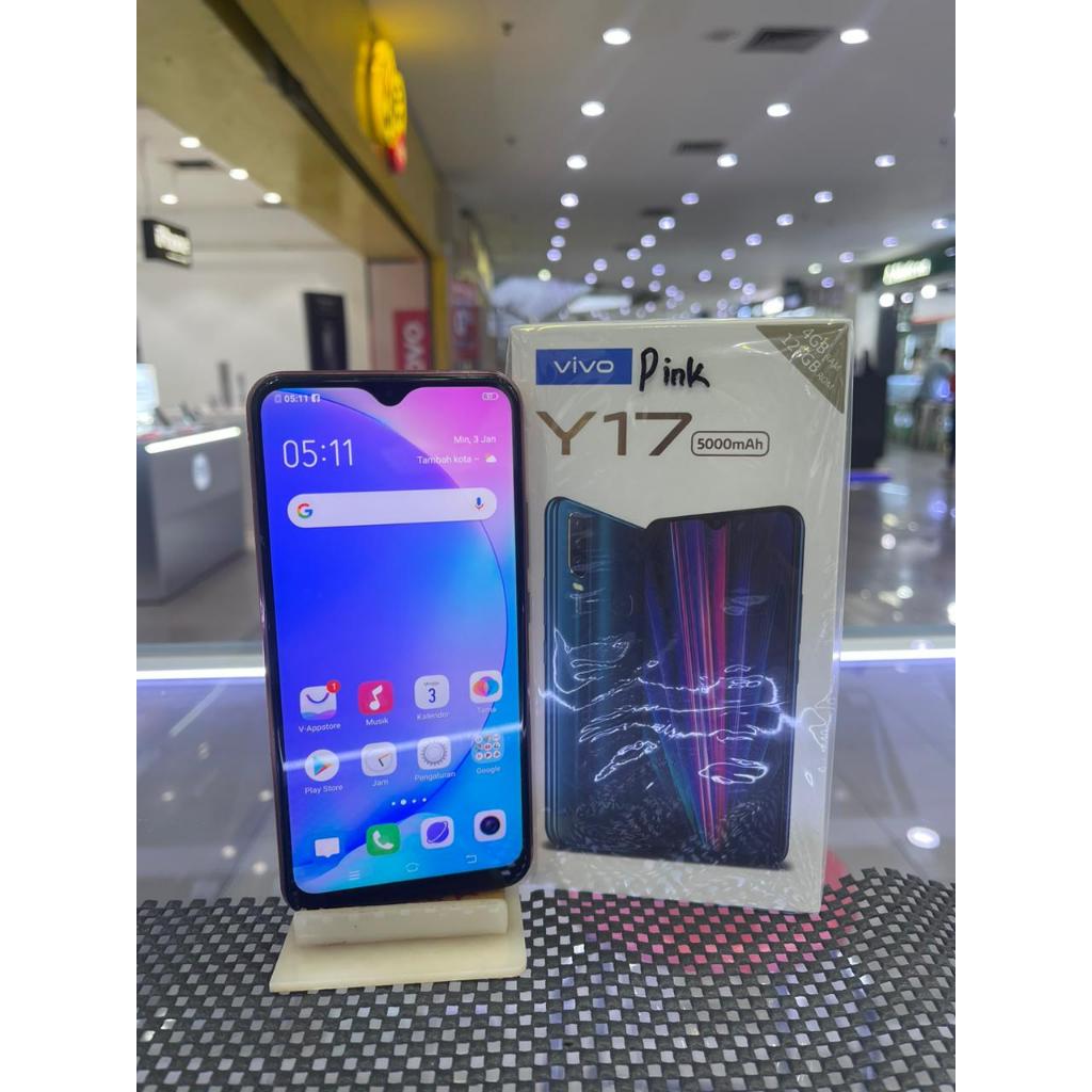 VIVO Y17 2019 4/128GB SECOND SEKEN BEKAS RAM 4 INTERNAL 128