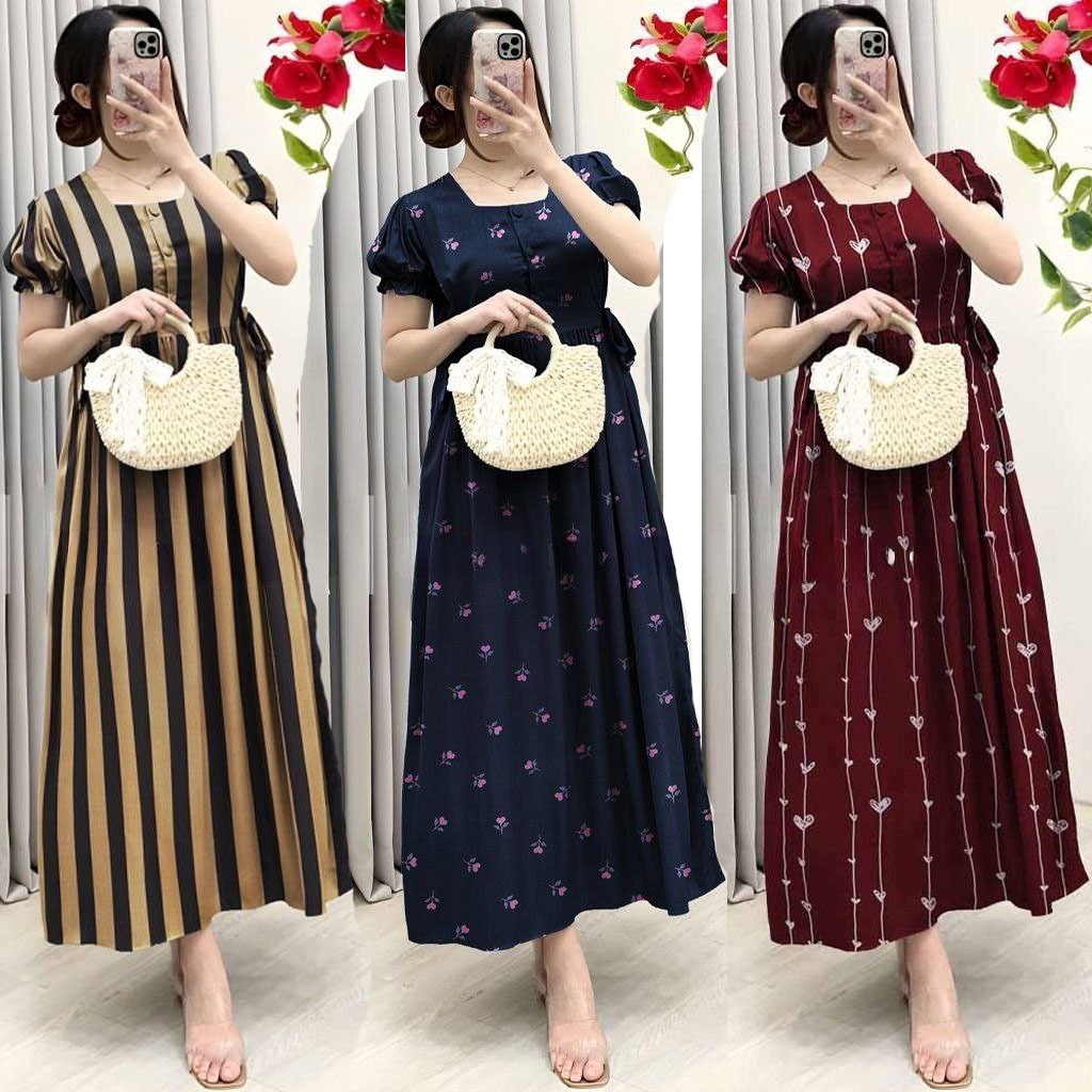 Daster zig-zag polka / Daster motif polka / Daster pendek polka / Dress zig-zag / Dress polka/ dress