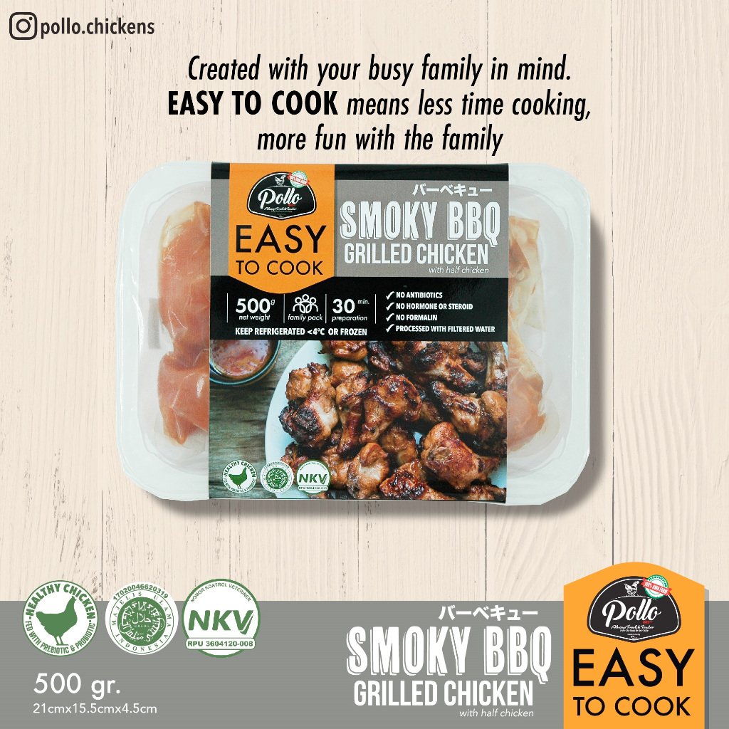 

Pollo Easy To Cook Smoky Bbq 500 gr