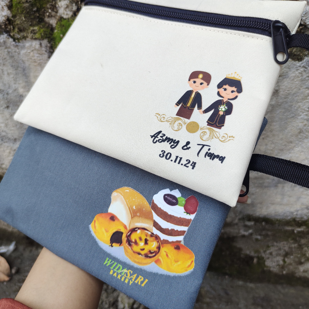 

Pouch Kotak 19x15 Pipih Kemas Plastik / Souvenir Pouch Pernikahan