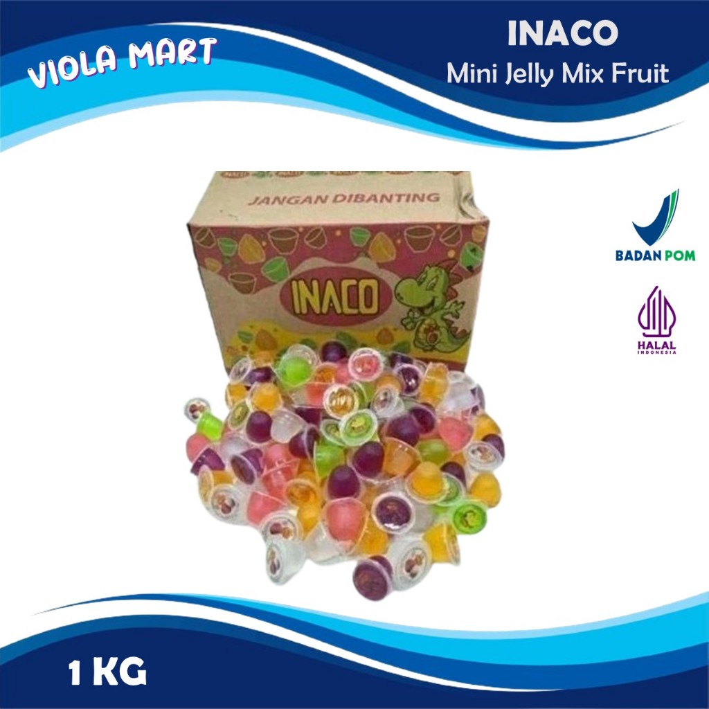 

JELLY INACO MIX Rasa 1kg / Mini Jelly Mix Fruit