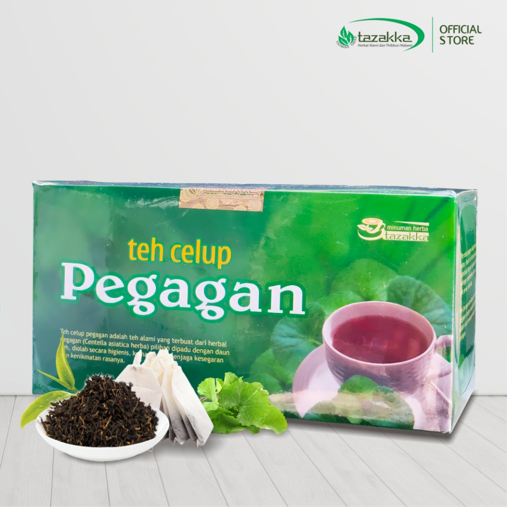 

Teh Celup Minuman Kesehatan Pegagan | obat penurun panas | Teh Herbal Alami Tazakka HALAL BPOM ORIGINAL 100%.