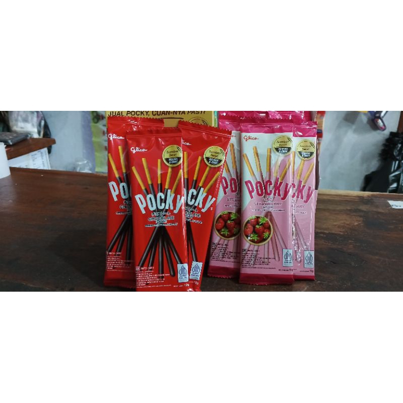 

GLICO POCKY CHOCOLATE FLAVOUR// STRAWBERRY FLAVOUR 11gr// 12gr