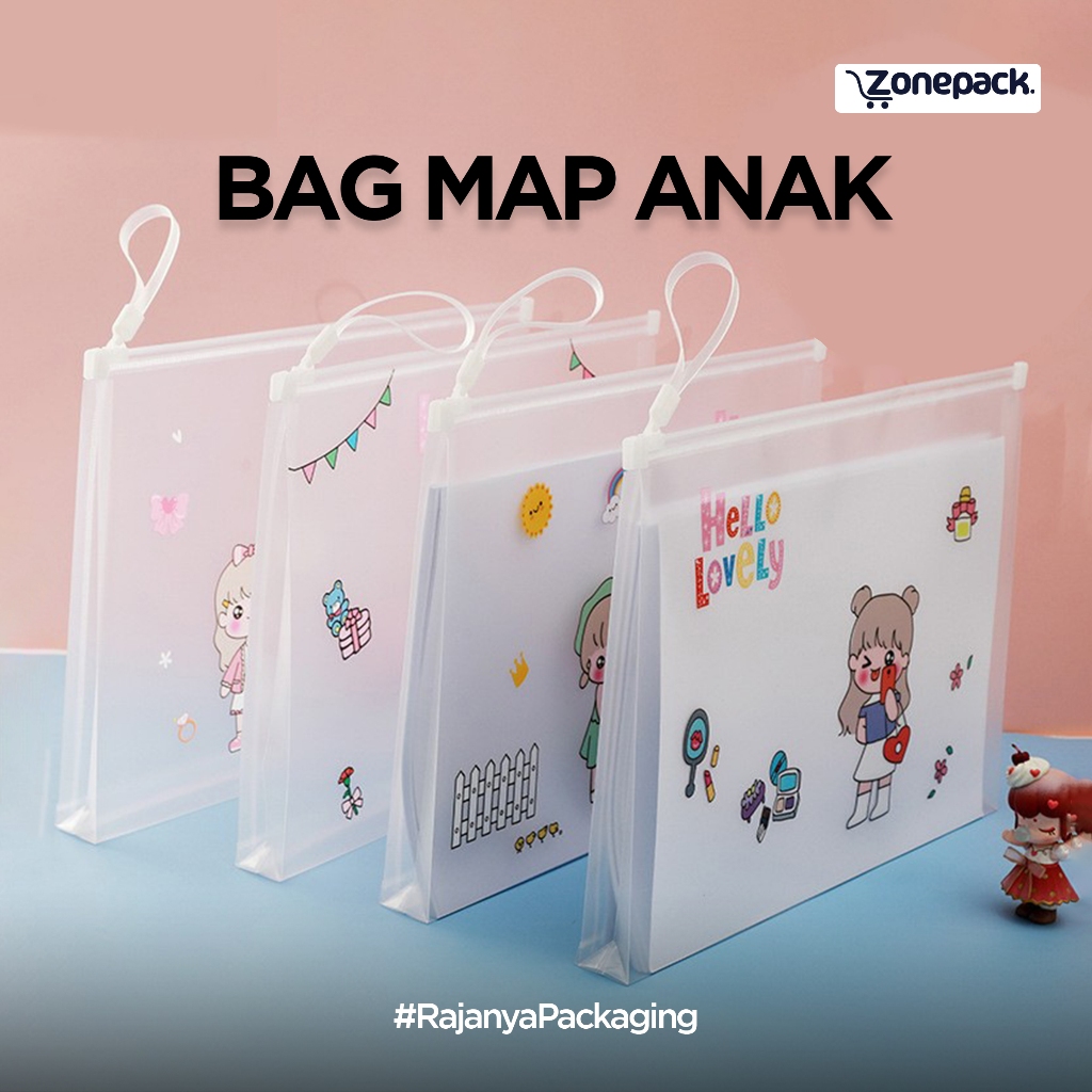 

Bag Map Anak Berkualitas | Zipper Bag Landscape Anak A4 | Organizer Bag | Folder Dokumen | Zipper Motif Anak Lucu | Dokumen Kertas