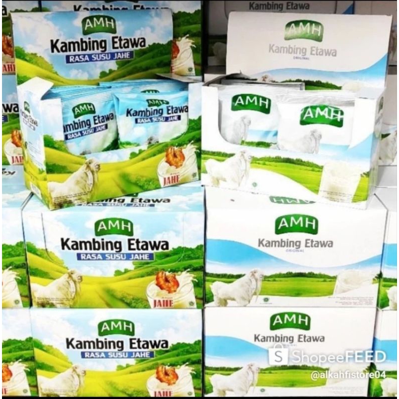 

susu kambing etawa AMH rasa vanila / plus jahe 10sacet
