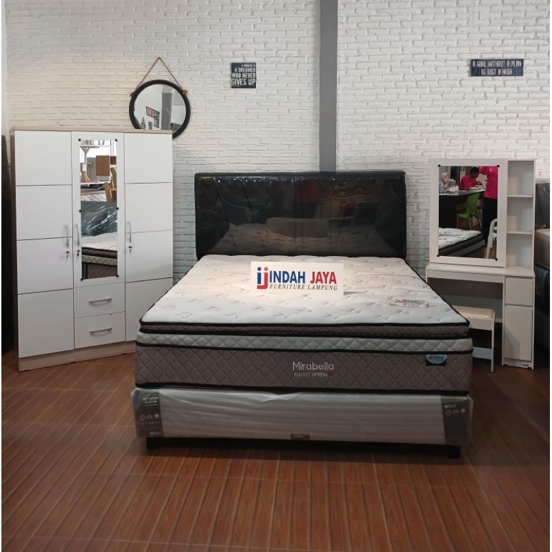 Springbed Central Mirabella 180x200 Set Divan Custom Standar