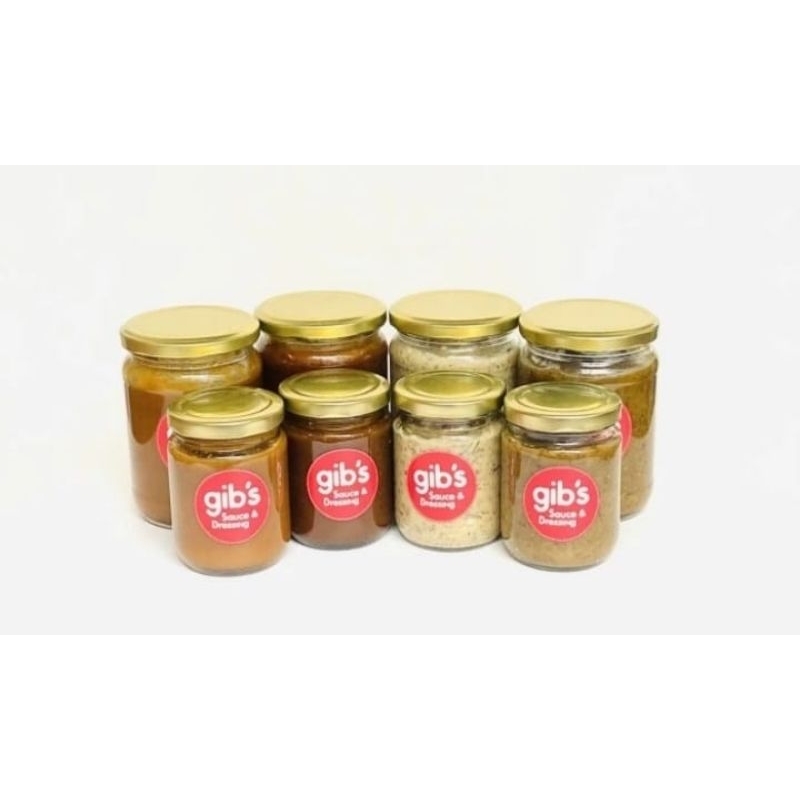 

Gib's Saus & Salad Dressing Pineapple / Teriyaki / Rosemary / Italian / Almond Butter / Peanut Butter Organik Gluten Free