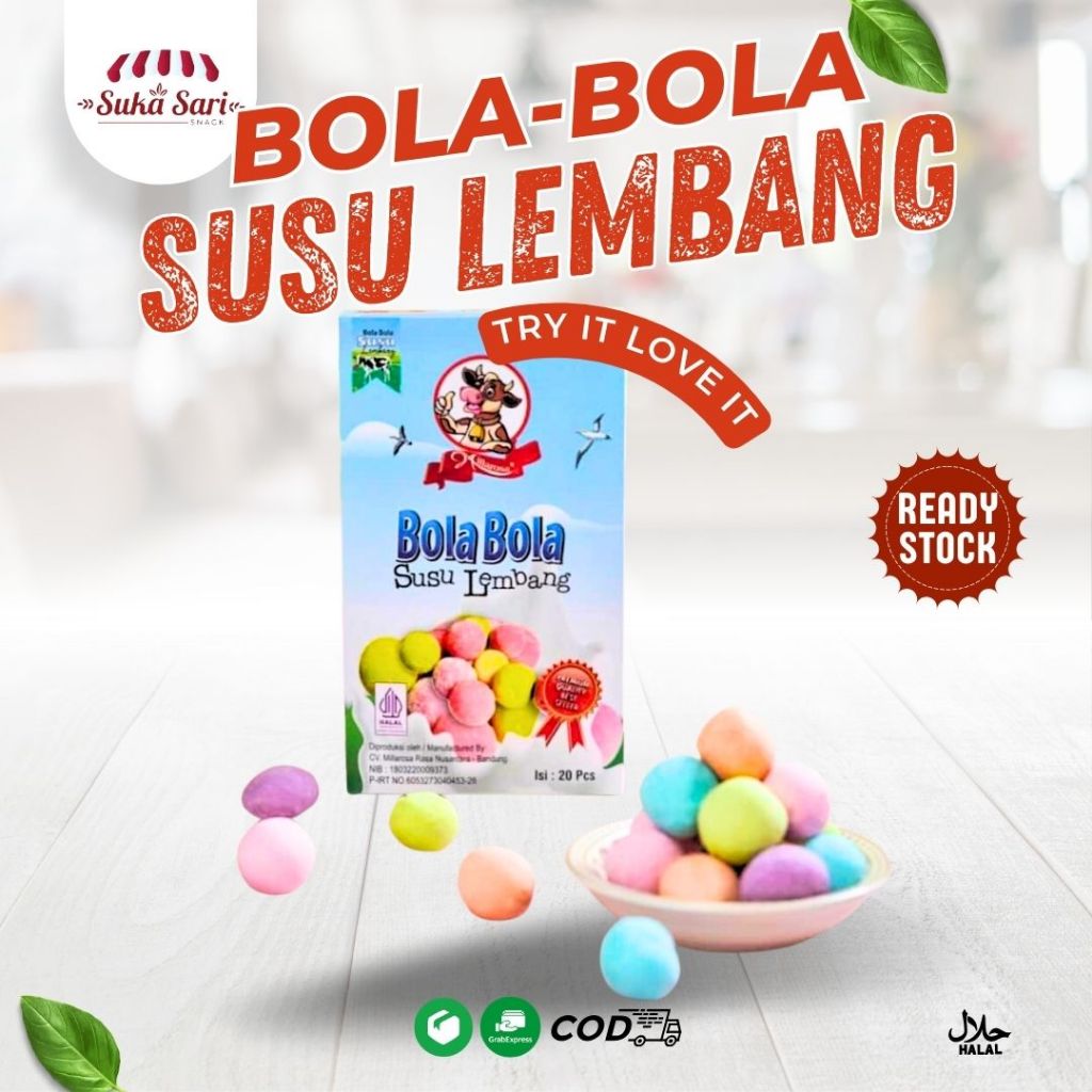 

Bola Susu | Bola Susu Dancow | Bolsu Ganemol Lembang Cemilan Snack Oleh-Oleh | Sukasari Snack