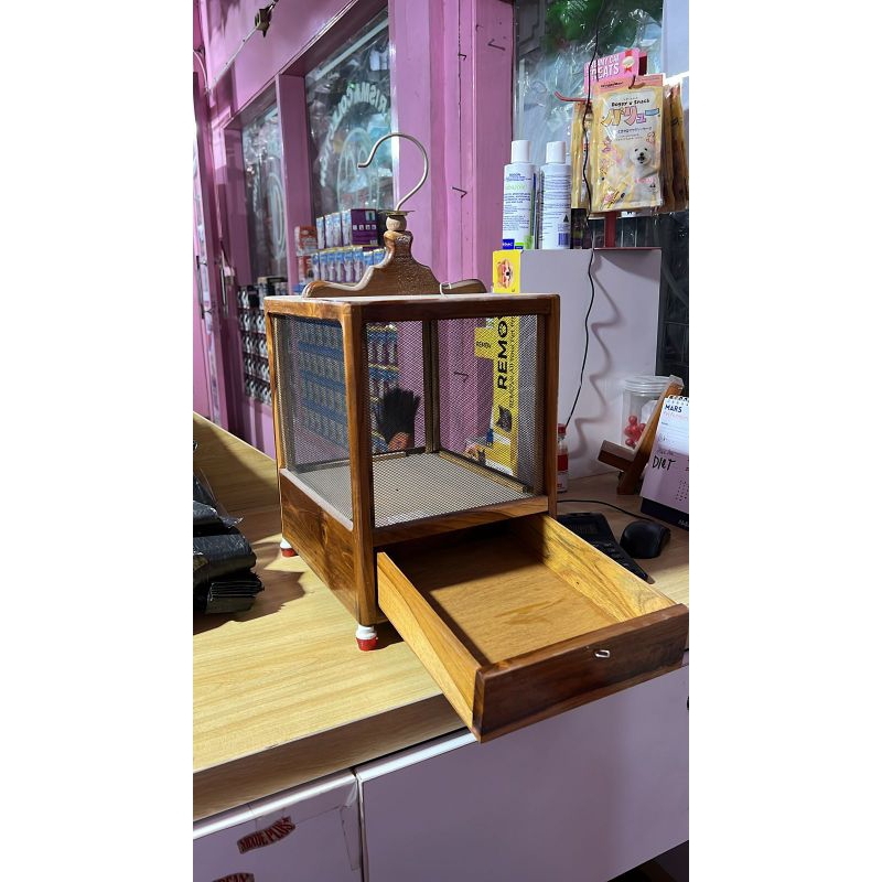 Kandang / sangkar jangkrik bahan FULL kayu jati