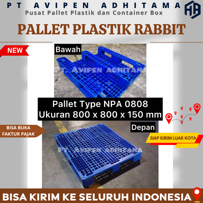 Pallet Plastik Industri Tatakan Gudang Type NPA NPD NPF NPK Palet Plastik Gudang