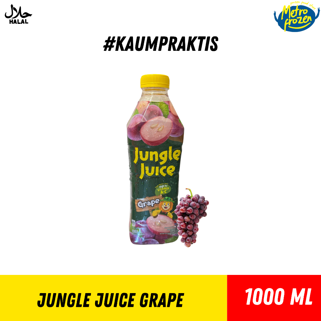 

JUNGLE JUICE GRAPE// Jungle Juice rasa anggur// Minuman segar rasa Anggur 1Liter