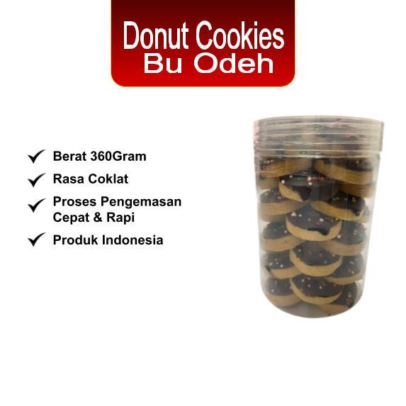 

Donut Cookies 360gr Bu Odeh / Kue Kering Cokelat Donut Cookies Coklat