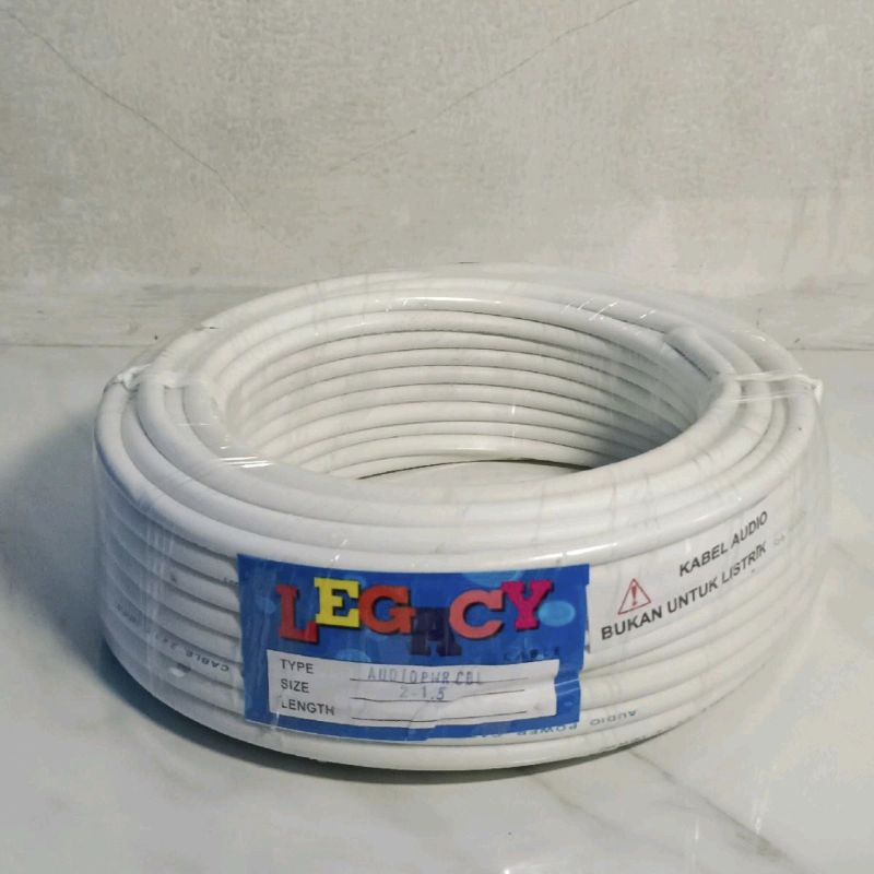 Kabel listrik Legacy tunggal 2×1,5 kabel listrik Audio 30 Yard