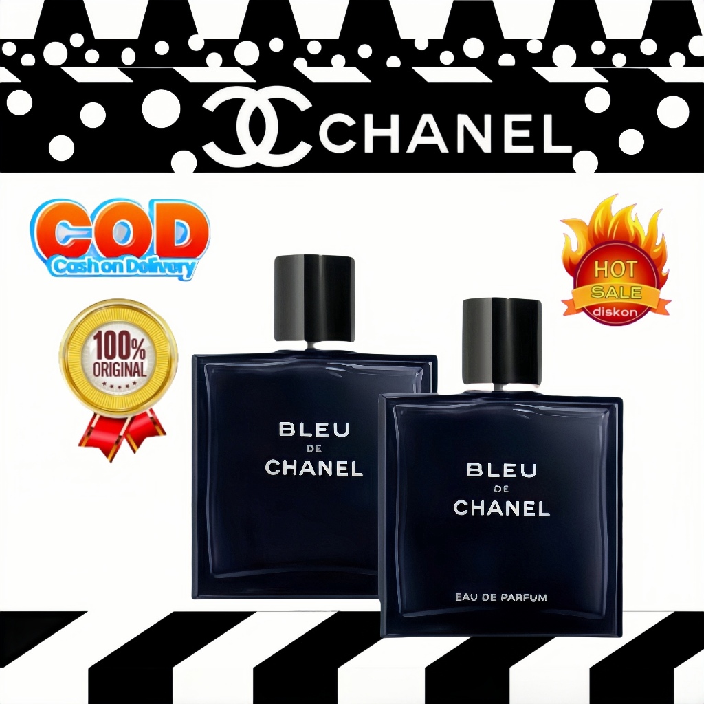 【✅100% Original】CHANEL BLEU EDT /EDP parfum Bleu de Chanel 100ML parfum pria tahan lama 24 jam fresh