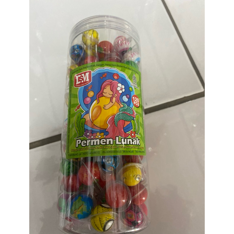 

permen lunak mini gummy 1 box isi 120