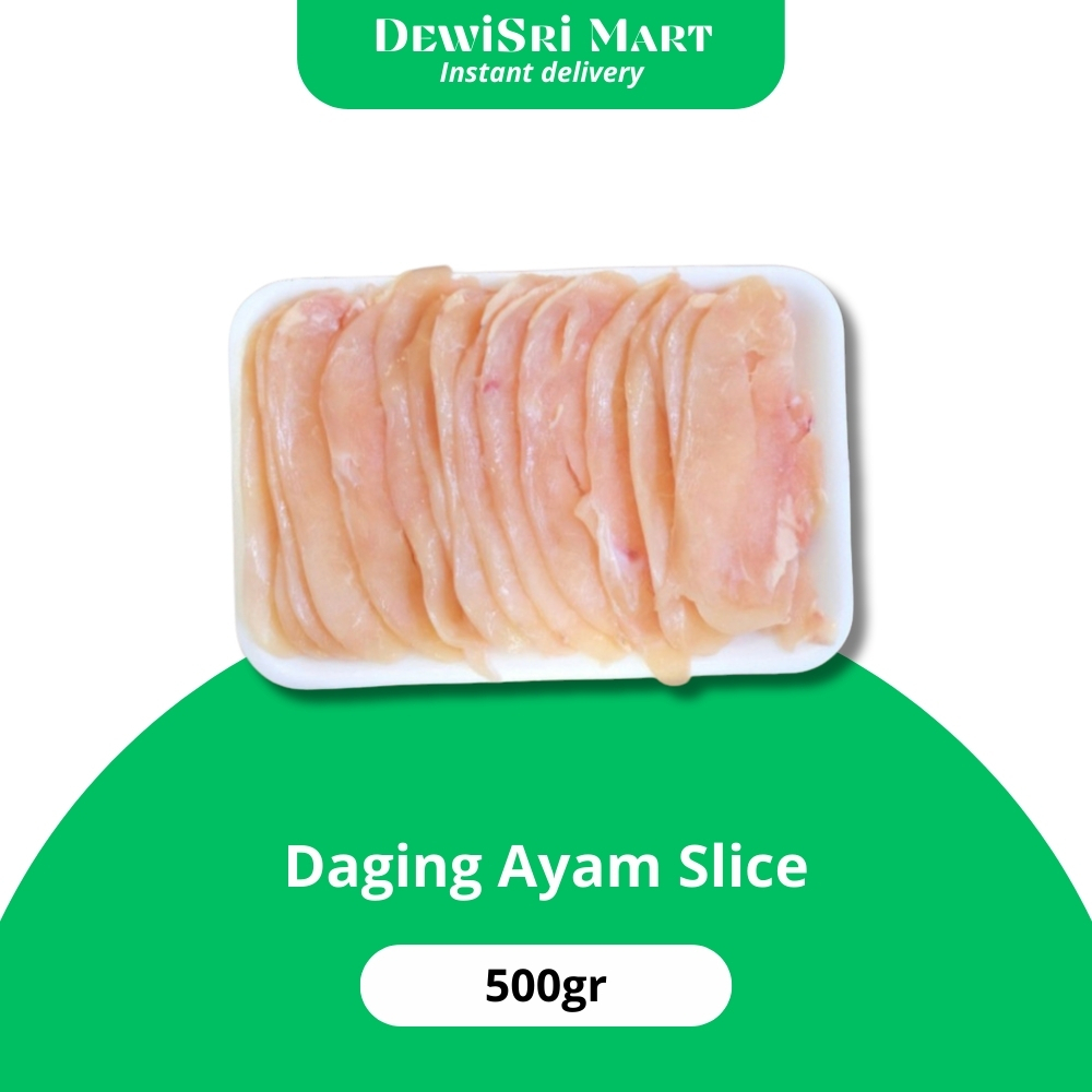 

Daging Ayam Slice 500gr - Dewi Sri Mart