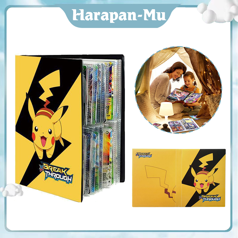 Album kartu Pokemon /Holder Album pokemon /Collection Holder Binder Folder dapat menampung 240 kartu