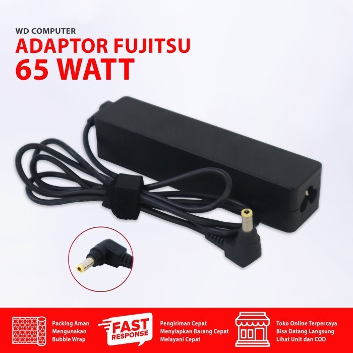 Charger Laptop Fujitsu Original U937-U938-U939-U9310 65W Jarum Kecil